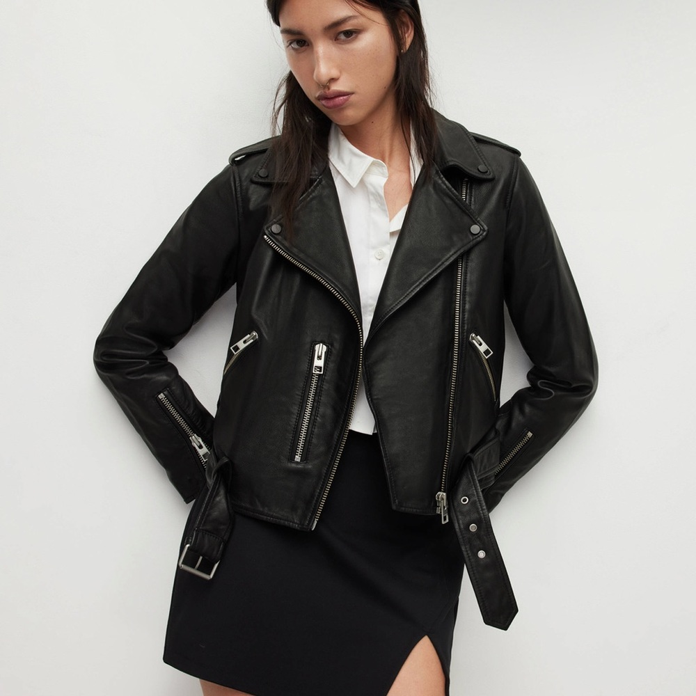 Balfern Leather Biker Jacket
